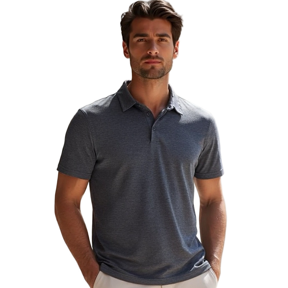 01. Algo Men's Blue Performance Golf Polo Shirt Size XL